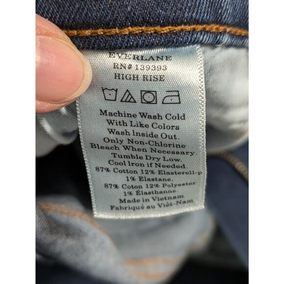 Everlane‎ Jeans High-Rise Skinny Size 27 Tall Women's Dark - Picture 6 of 12